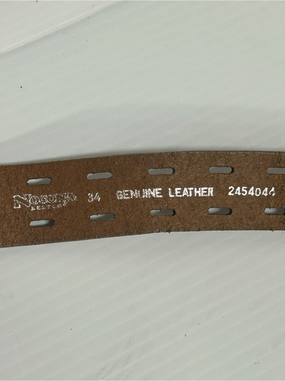 Nocona Double Prong Mens Leather Belt Brown Size 34